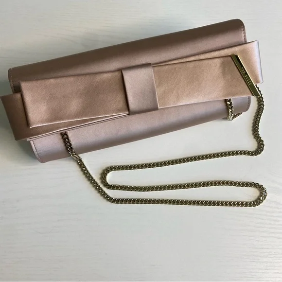 TED BAKER Abyya Bow Evening Clutch Pink - Picture 8 of 10
